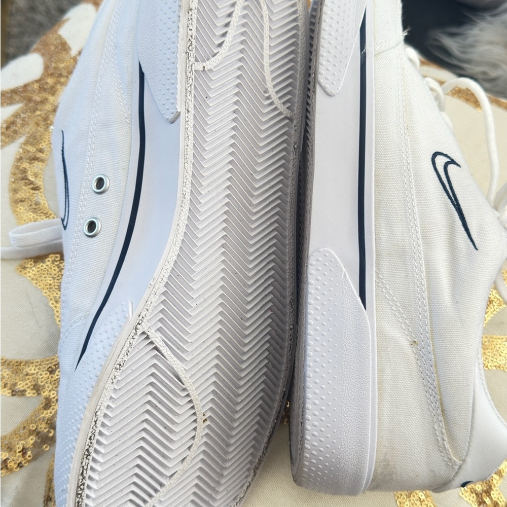 Nike White Canvas Sneakers